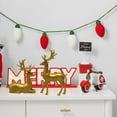 thumbnail image 5 of Noothes 2-Piece Resin Reindeer Figurines Set Deer Couple Decor for Christmas Home Accents Tabletop Mantle Display, 5 of 7
