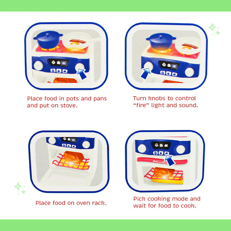 Kids Junior Tiny Real Easy Cooking Kitchen Set and Baking Kit - Mini Stove  Burner, Chef - Easy Cook Real Food Utensils Gift for Boys and Girls Ages