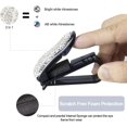 thumbnail image 4 of Soporte para gafas de sol para visera de coche, paquete de 2, soporte para gafas con clip para colgar, soporte para gafas para coche con cristales brillantes y clip para tarjetas y billetes, 4 of 8