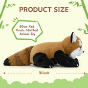 Tezituor 31 Red Panda Stuffed Animal Giant Stuffed Panda Plush Toy
