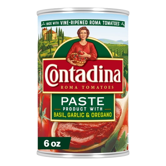 Contadina Canned Tomato Paste with Italian Herbs, 6 oz Can