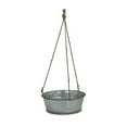 thumbnail image 2 of Cheungs 5024S 1 lbs Round Galvanized Metal Rope Hanging Metal Planter, 2 of 5