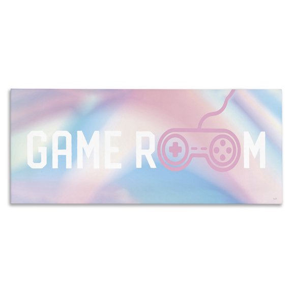 Stupell Industries Contemporary Pastel Game Room Canvas Art, 24 x 10, by Lux Me Designs