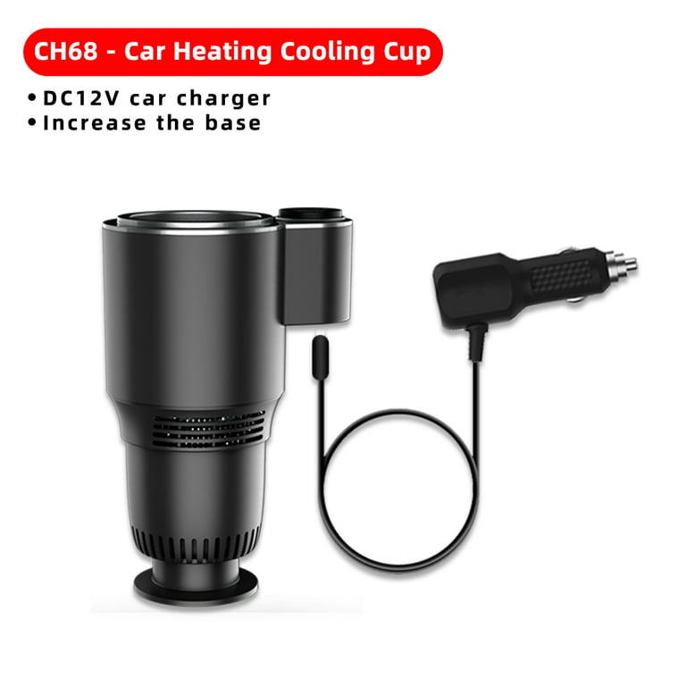 2 In 1 Heating Cooling Cup for Coffee Milk Drinks Electric Beverage Warmer  Cooler Travel Mini