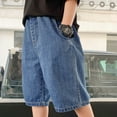 thumbnail image 4 of Boys Jean Shorts Classic Loose Pocket Jean Shorts Boys Fashion Teen Boys Jeans Size 11-12 Years Cute&nbsp;Boy&nbsp;Clothing, 4 of 8