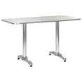thumbnail image 1 of vidaXL Garden Table Silver 120x60x70 cm Aluminium, 1 of 5