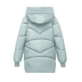 thumbnail image 5 of Lovskoo 2024 Womens Winter Coats Quilted Jacket Long Sleeve Cotton Padded Jacket with Hood Thick Plush Warm Outerwear Coat Green, 5 of 7