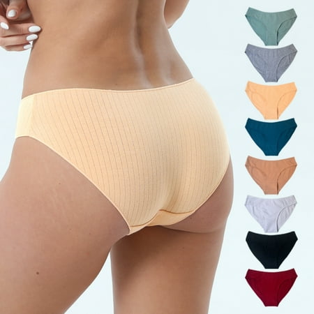 

Womens Underwear Low Rise Cotton Hipster Panties Pack of 8(Regular & Plus Size)
