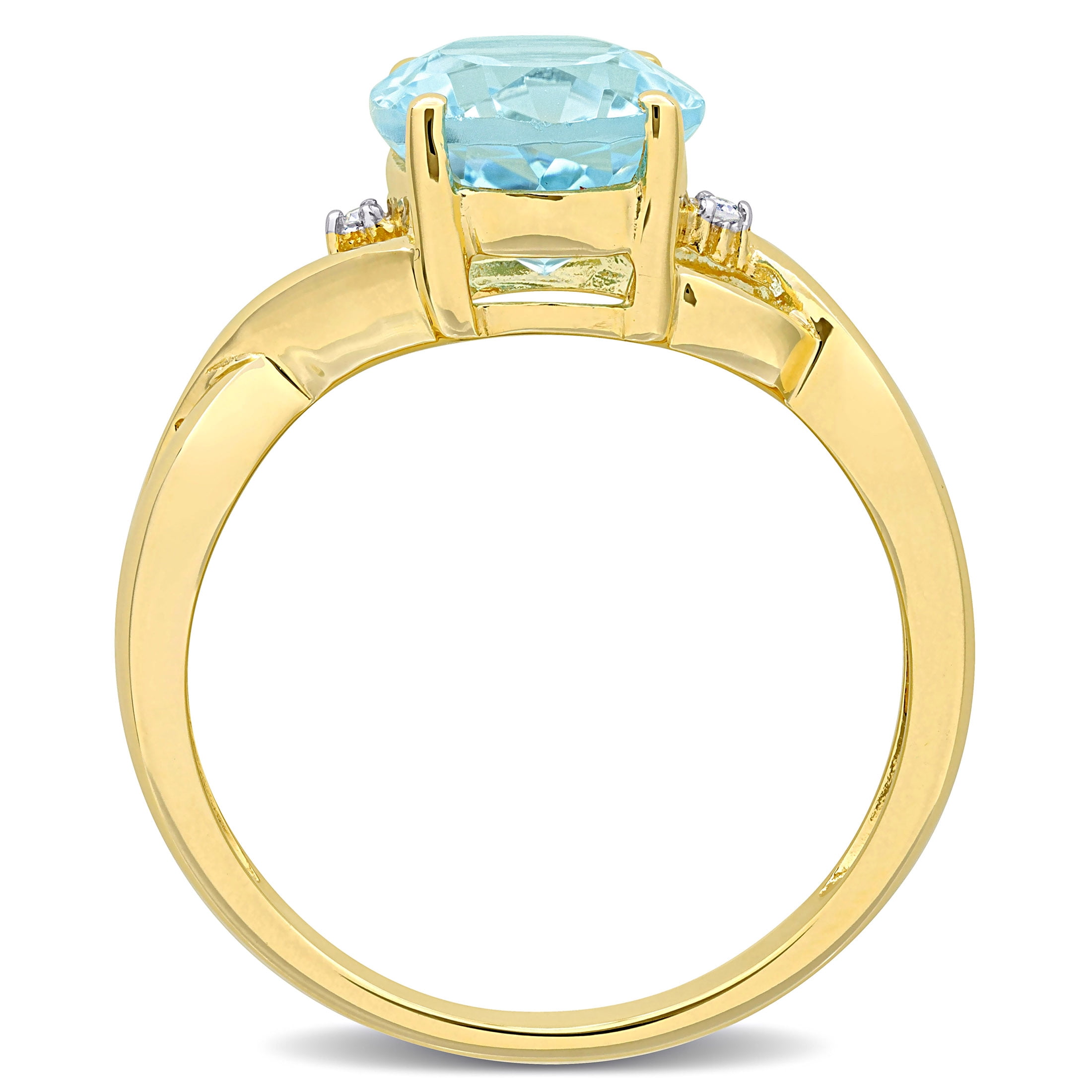 Everly Women's Topaz 10k Yellow Gold Ring