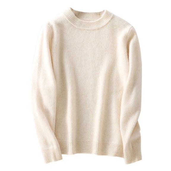 Breezora Boys and Girls Turtleneck Sweaters Cable Knit Chunky Pullover Long Sleeve for Fall Winter Season Childrens Warm Tops 100 Size Beige