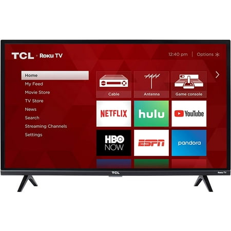 Restored TCL 32" Class HD (1080P) Roku Smart LED TV (32S327-B) (Refurbished)