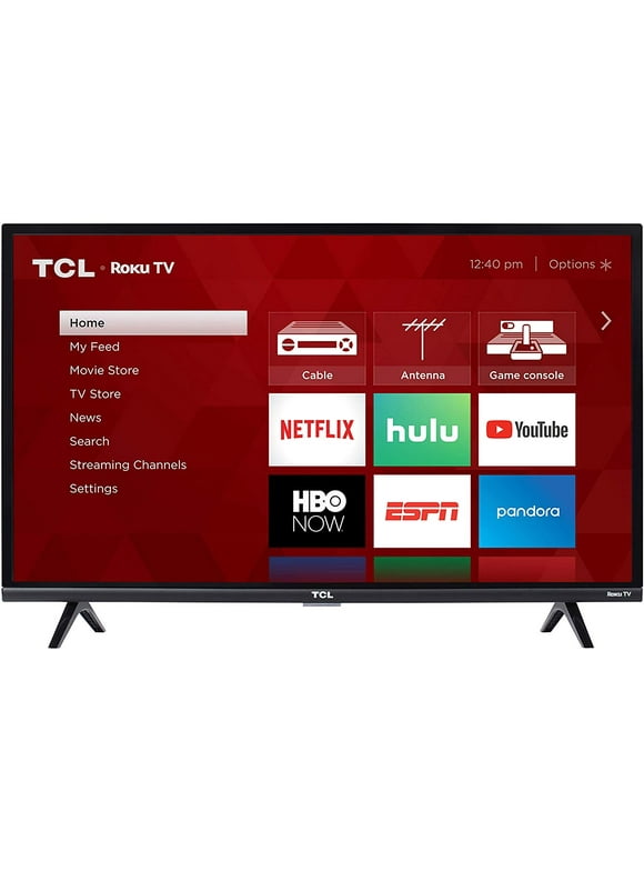 Restored TCL 32" Class HD (1080P) Roku Smart LED TV (32S327-B) (Refurbished)