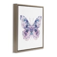 thumbnail image 3 of Stupell Industries Delicate Purple Butterfly Wings Animals & Insects Painting Brown Floater Framed Canvas Art Print Wall Art, 18 x 18, 3 of 9