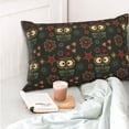 thumbnail image 4 of Pofeuu Boho Owl Print Polyester Microfiber Plush Pillowcases, Super Soft and Cozy Pillow Case Covers with Envelop Closure（Pillow core not included）-14"x20", 4 of 6