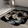 thumbnail image 2 of 1pc Heartshaped Floral Absorbent Non-Slip Bathroom Thickened Flannel Rug Decor,Soft,Quick Drying,Suitable For Indoor/outdoor Use,Bathrooms,Bedrooms,Kitchens,Terrace,Laundry Rooms,16"x24", 2 of 9