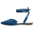thumbnail image 3 of Journee Womens Theia Tie Up Pointed Toe Ballet Flats, 3 of 10