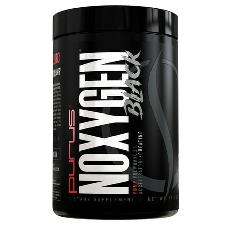 Purus Noxygen Black Unflavored Pump Preworkout Accelerator 11.3 oz