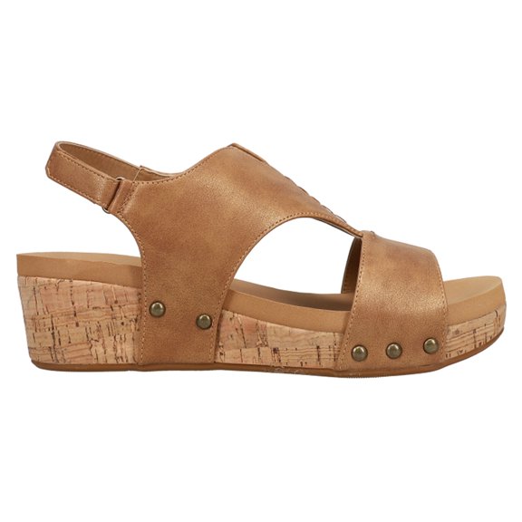 Corkys Womens Refreshing Studded Wedge Casual Shoes