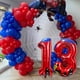 thumbnail image 3 of Globos de aluminio Laackys con diseño de araña, número 40 cm, para fiestas, 3 of 7
