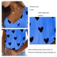 thumbnail image 4 of Blusa sin mangas con estampado de patrón en forma de corazón y cuello en V para mujer, blusa informal de moda sin mangas con volantes, 4 of 6