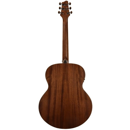 Sawtooth Mahogany Acoustic-Electric Mini Jumbo Guitar