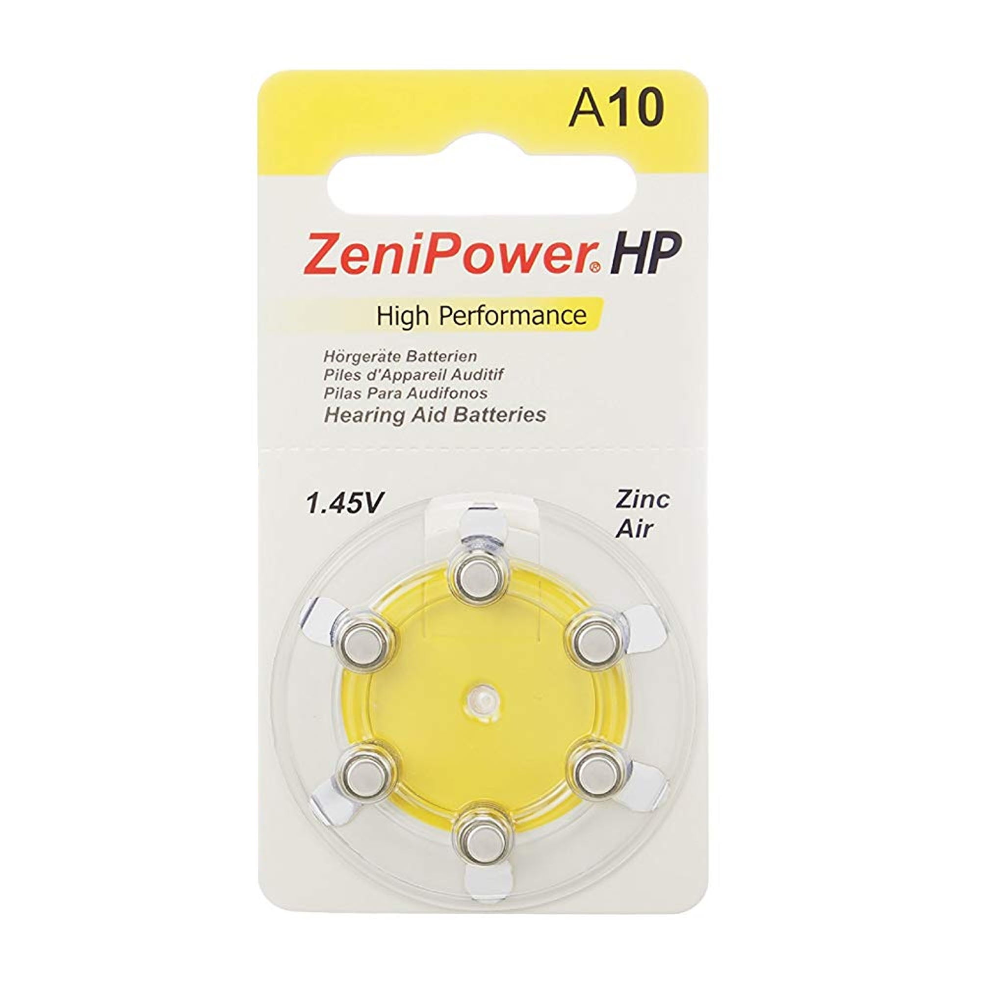 Zenipower size 13 Hearing Aid Batteries 60 count package
