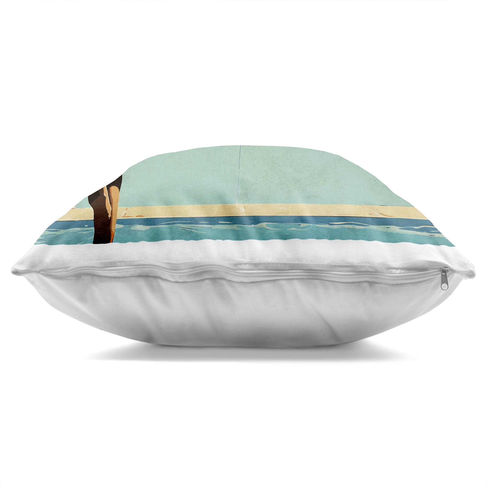 Stupell Industries Midcentury Pool Geometric Decorative Printed Throw Pillow, design by Layla Oz