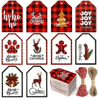 Cute Christmas Gift Tags with Hot Stamping Xmas Gift Tags for Presents  Holiday Name Tag Labels for Christmas Gifts 