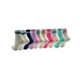 thumbnail image 3 of Wonder Nation Girls Ankle Multi Socks, 10-Pack, Sizes S-L, 3 of 15