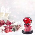 thumbnail image 3 of Soap Flower Dried Flower Bouquet Rose Superior Quality Glass Cover Eternal Flower Gift Box For Xmas Valentine Day Wedding Mom's Day Anniversary, 3 of 7