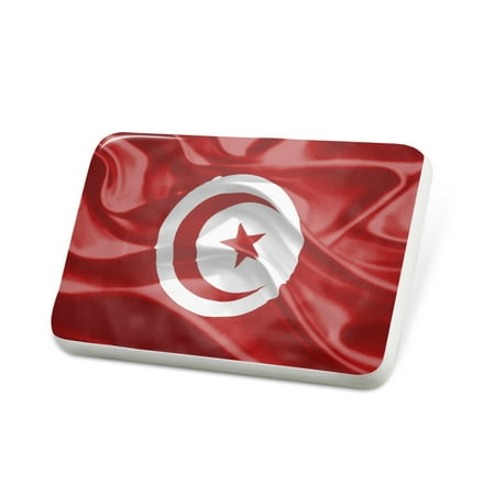Porcelein Pin Tunisia 3D Flag Lapel Badge – NEONBLOND