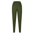thumbnail image 5 of Admvng Womens Leggings Solid Plus with Pocket Elastic High Waist Leggings, Size XL-5XL, 5 of 6