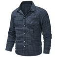 thumbnail image 4 of LIaqionyy Flannel Shirts for Men Plaid Shirt Casual Button down Long Sleeve Soft Christmas Tops with Pocket, 4 of 7
