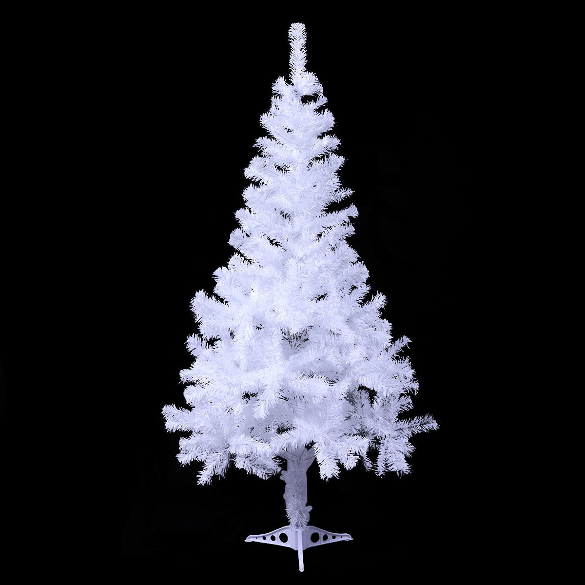Kepooman 5ft Artificial White Christmas Tree with Solid Stand, Christmas Festival Decorations for Indoor Kepooman 5ft Artificial White Christmas Tree with Solid Stand, Christmas Festival Decorations for Indoor