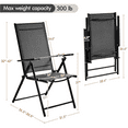 thumbnail image 7 of Renwick Folding Dining Chairs with 8 Adjustable Back Positions, Set of 2, Dark Gray, 7 of 7