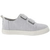TOMS Kids Lenny Double Strap (Toddler/Little Kid) Glacier Grey Intriccate Chambray
