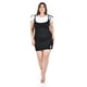 thumbnail image 1 of Set de vestido y playera básica Roman Fashion /Tallas Extras, 3734 (Negro /Blanco) negro 42, 1 of 6