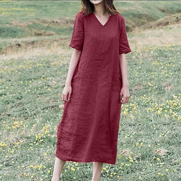 Cotton linen womens clearance clothing