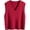 Wine Red, variant on jinghuiyue Womens Sweater Vest V Neck Cable Knit Pullover Solid Color Sleeveless Ribbed Sweater Tops M