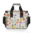thumbnail image 7 of FORMRS Insulated Cooler Bag 24 Cans Capacity Soft Leakproof Lunch Box with Side Pockets, Cute Vegetables, 7 of 7