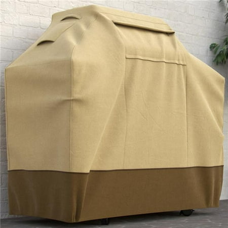 Dura Covers LRFP5508 Fade Proof 44 in. Heavy Duty Water Resistant Fabric 2, 3 or 4 Burner BBQ Grill Cover with Staps, Vents & Storage Compartment, Small