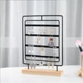 thumbnail image 4 of Langgg Jewelry Storage Holder Ear Card Necklace Rotating Display Stand Earrings Modern Style Organization Rack Dresser, 4 of 6