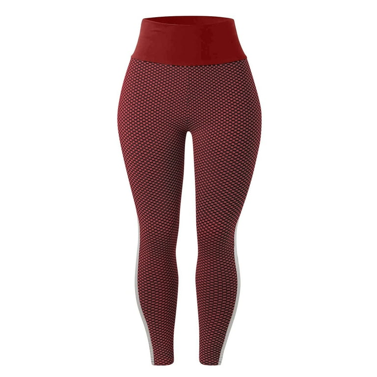 Jyeity Women'S Fall/Winter 2023 Fashion, Scrunch Butt Lifting Workout  Leggings Textured High Waist Cellulite Compression Yoga Pants Tights  Forbidden Pants Leggings Red Size 2XL(US:12) 