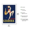 thumbnail image 2 of Izarra Grand Liqueur - Basque Country - Dancer in Red Gerriko - Vintage Advertising Poster by Mory c.1930s - Fine Art Rolled Canvas Print 27in x 40in, 2 of 4