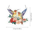thumbnail image 3 of Sun Catcher Window Hanging, 2D Acrylic Colorful Spring Birds Puzzle, 83 Pieces, Home Window Decor, 3 of 4