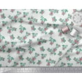 thumbnail image 2 of Soimoi Tissu en Jersey de Coton Imprimé Feuilles & Roses au Mètre 58 Pouces de Large, 2 of 3