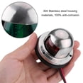 thumbnail image 4 of Marine Boat 12V Stainless Steel Red&Green LED Navigation Signal Light Lamp Yacht Accessory, 4 of 14