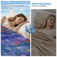 thumbnail image 2 of Blue Botanical Cooling Blanket,Lightweight Summer Throw Blanket with Double Sided Cold Effect,Watercolor Spring Floral Oil Painting Elegant Picnic Blankets Bed Sheet for Hot Sleepers 40"x60", 2 of 8