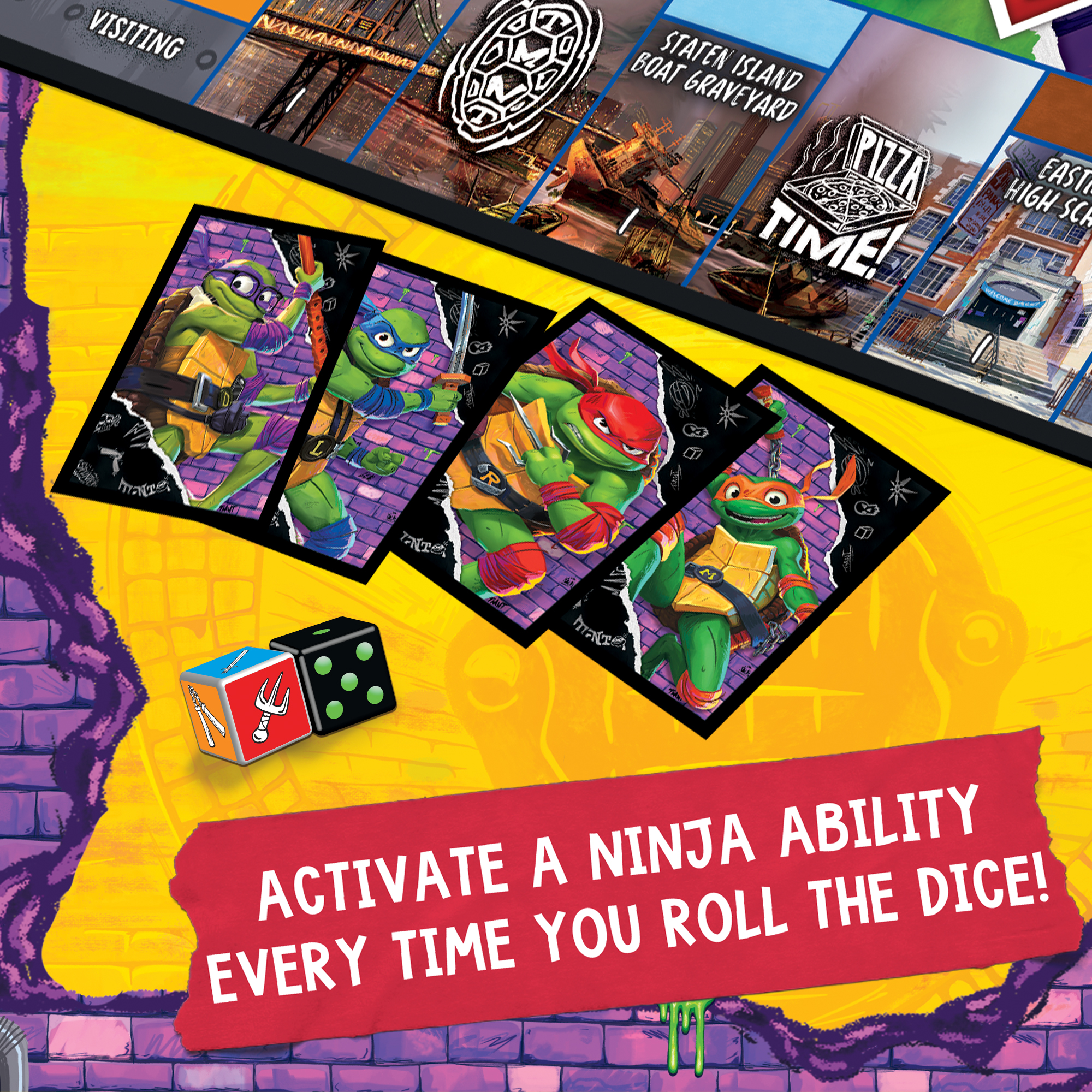 Monopoly Teenage Mutant Ninja Turtles: Mutant Mayhem Edition photo 5