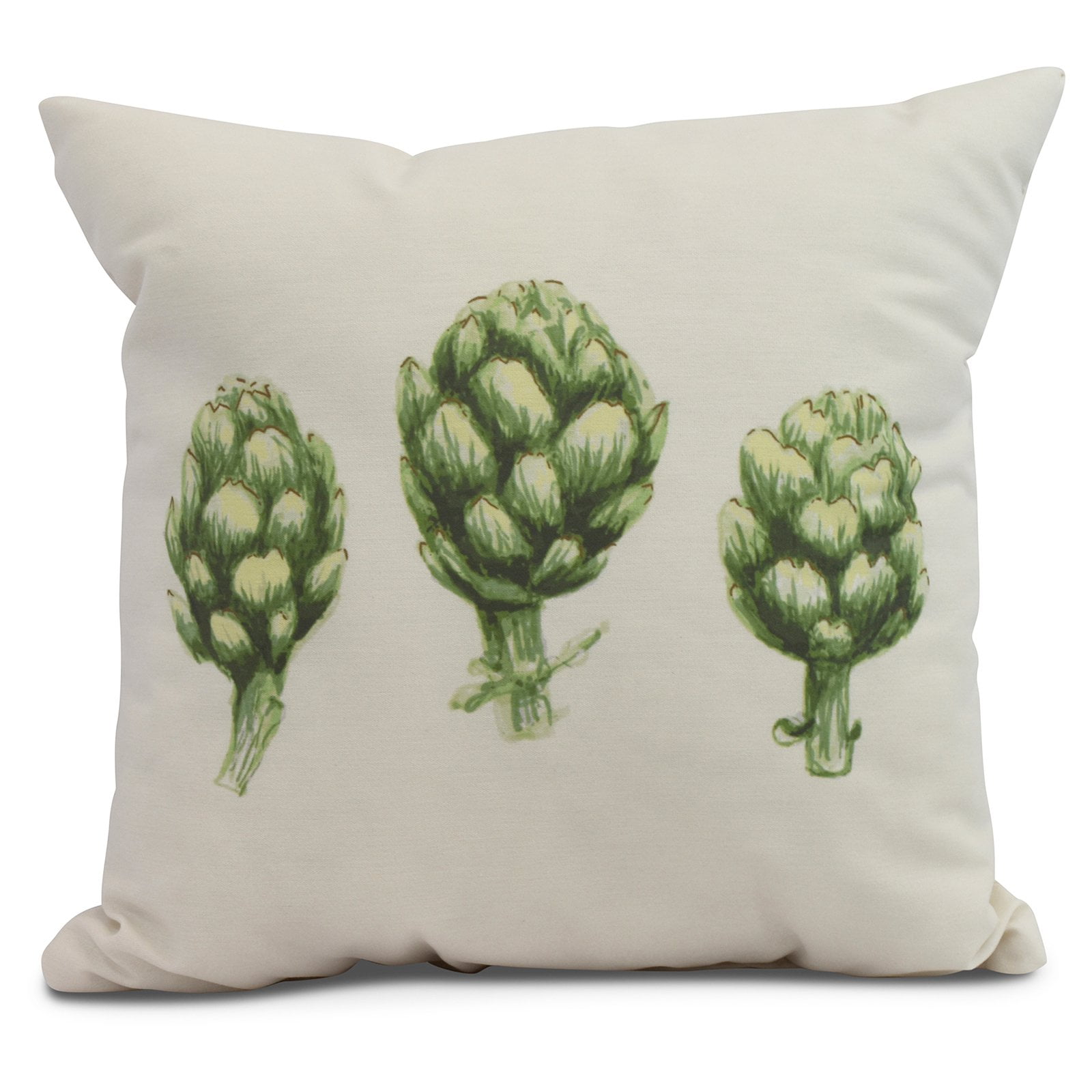 Simply Daisy, 20 x 20 inch,Artichoke Decorative Pillow,Green